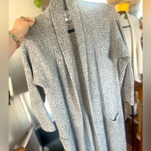 CJLA “floor-length/duster” Grey Sweater